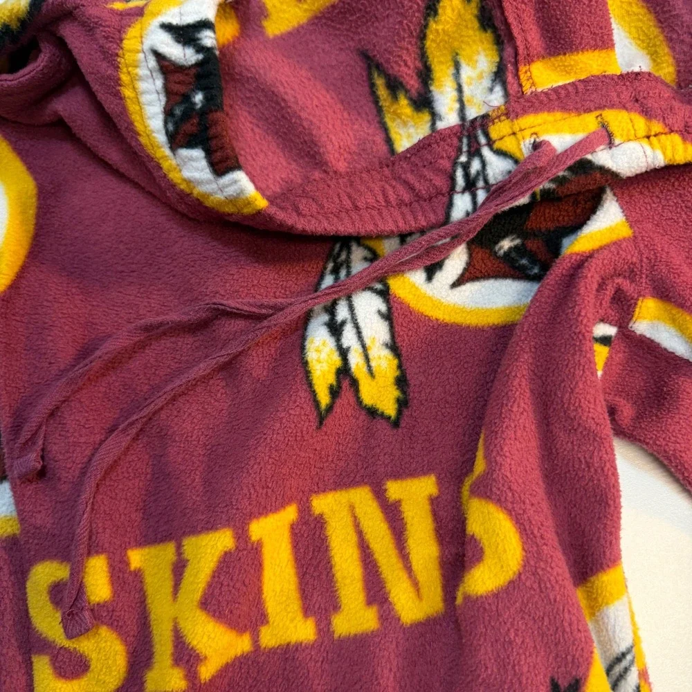 Washington Redskins NFL Pajama Pants Mens Small Burgundy Fleece All Over Print